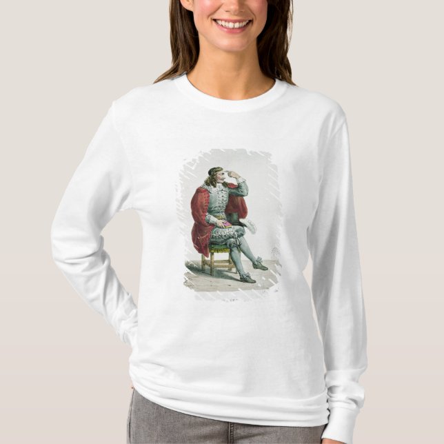Camiseta Retrato de Moliere no papel de Arnolfe (Frente)
