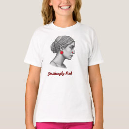 Camiseta Retrato de Mulher Elegante