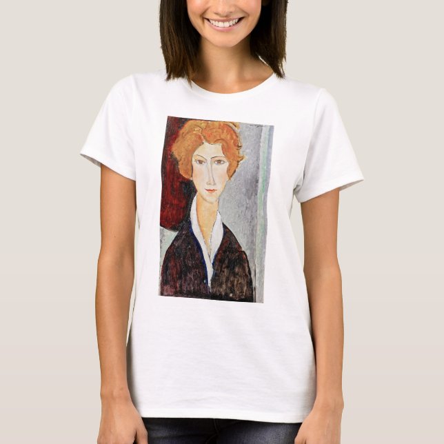 Camiseta Retrato de Mulher, Modigliani (Frente)