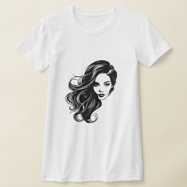 Camiseta Retrato de Mulheres Pretas e Brancas (Postura )