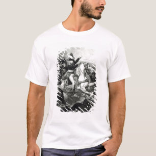 Camiseta Retrato de Napoleon como o herói de conquista