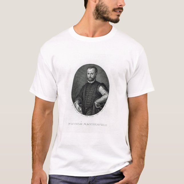 Camiseta Retrato de Niccolo Machiavelli (Frente)