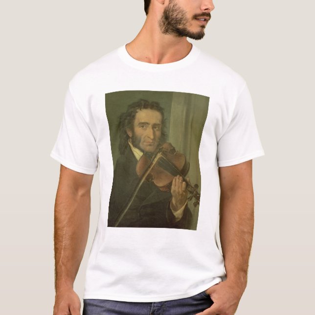 Camiseta Retrato de Niccolo Paganini (Frente)