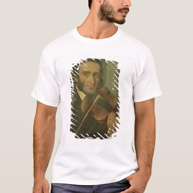 Camiseta Retrato de Niccolo Paganini (Frente)
