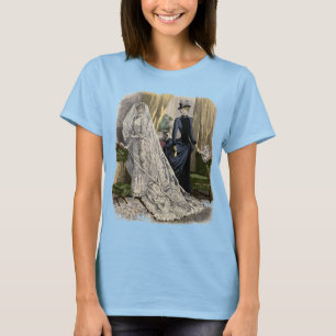 Camiseta Retrato de Noiva de Casamento Antigo, Noiva Vitori