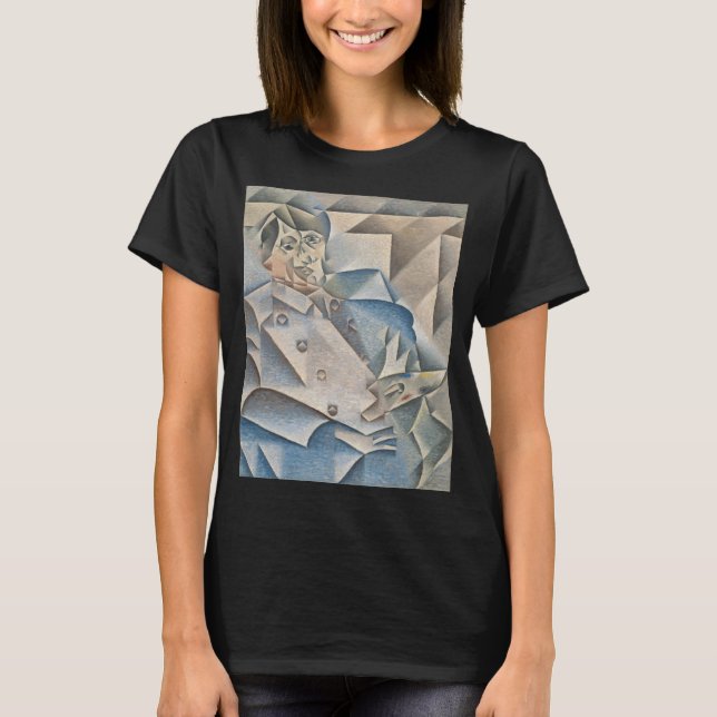 Camiseta Retrato de Pablo Picasso por Juan Gris (Frente)