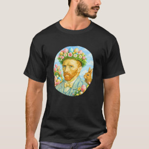 Camiseta Retrato de Páscoa de Van Gogh Pintura de Arte Fina