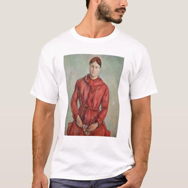 Camiseta Retrato de Paul Cezanne | da senhora Cezanne (Frente)