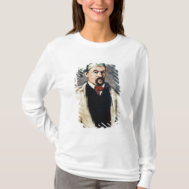 Camiseta Retrato de Paul Cezanne | de um homem em um boné (Frente)