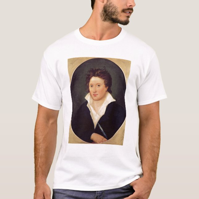 Camiseta Retrato de Percy Bysshe Shelley, 1819 (Frente)
