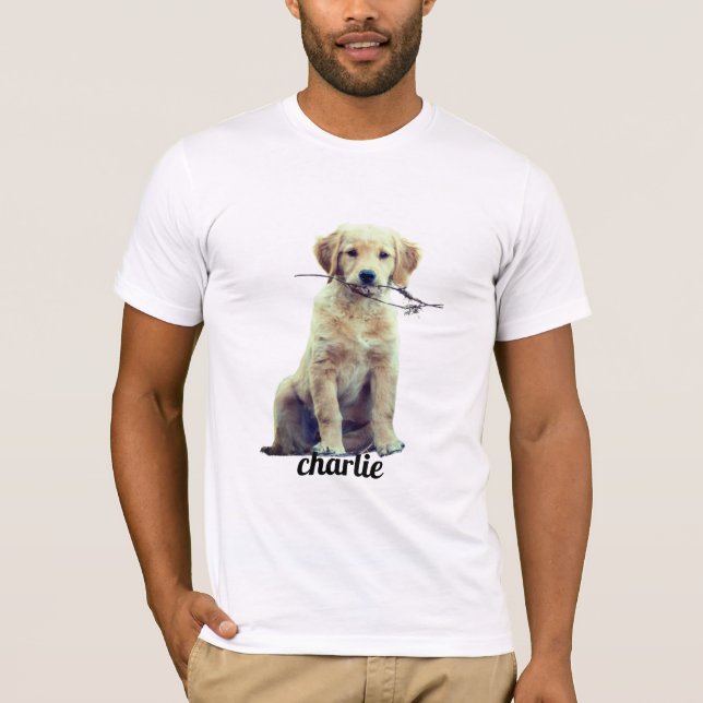 Camiseta Retrato de Pet Personalizado Cat Pai de Cão Mãe Pr (Frente)