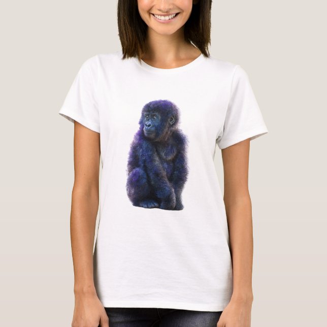 Camiseta Retrato de Primata Deep Purple (Frente)