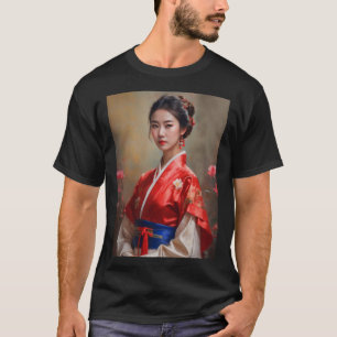 Camiseta Retrato de Princesa Chinesa
