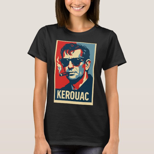Camiseta Retrato de Rebelde Jack Kerouac (Frente)