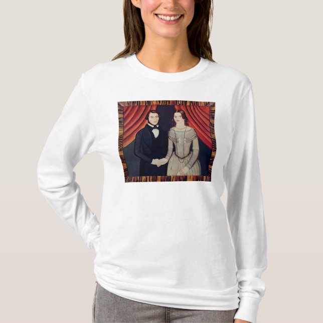 Camiseta Retrato de recém-casados (Frente)