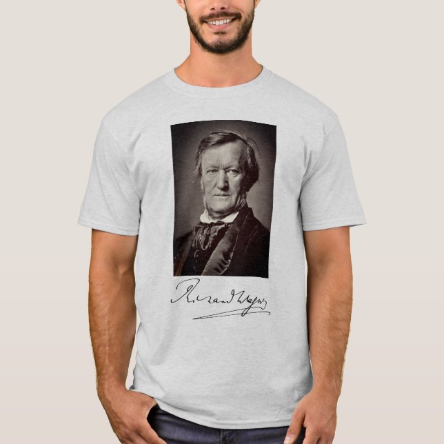 Camiseta Retrato de Richard Wagner (Frente)