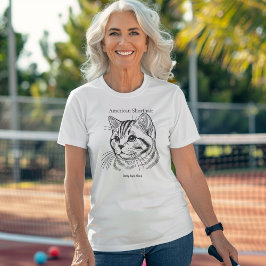 Camiseta Retrato de Shorthair Americano