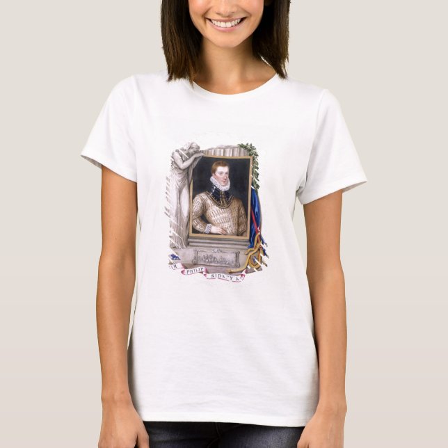 Camiseta Retrato de Sir Philip Sidney (1554-86) de "Memo (Frente)