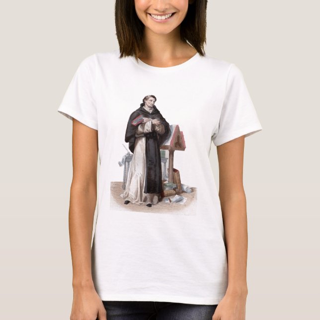 Camiseta Retrato de St Bernard de Clairvaux (Frente)