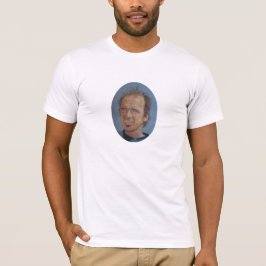 Camiseta Retrato de Steve Riedel & acampamento de Nome