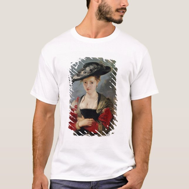 Camiseta Retrato de Susanna Lunden (Le Chapeau de Pail) (Frente)