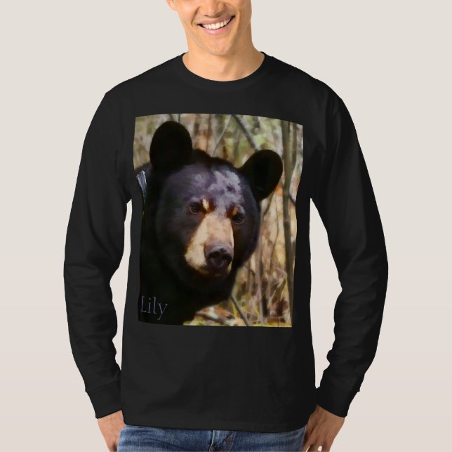 Camiseta Retrato de T longo-sleeved lírio (Frente)