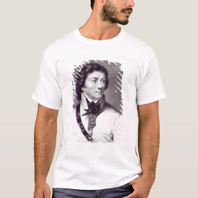 Camiseta Retrato de Tadeusz Kosciuszko (Frente)