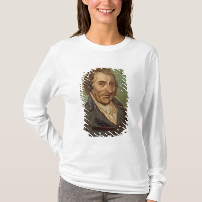 Camiseta Retrato de Thomas Paine (Frente)