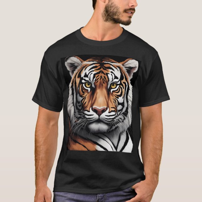 Camiseta Retrato de tigre (Frente)