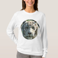 Retrato de Tigre Branco com Marcas Castanhas Suave