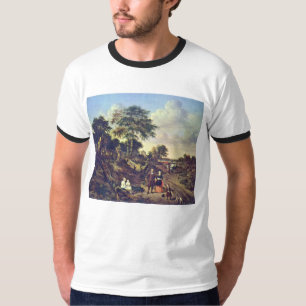 Camiseta Retrato de um casal com duas crianças