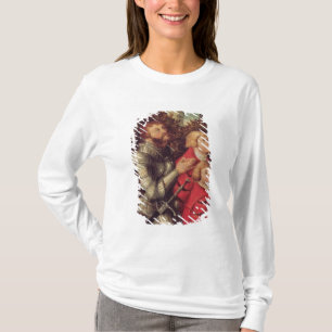 Camiseta Retrato de um cavaleiro com seus dois filhos