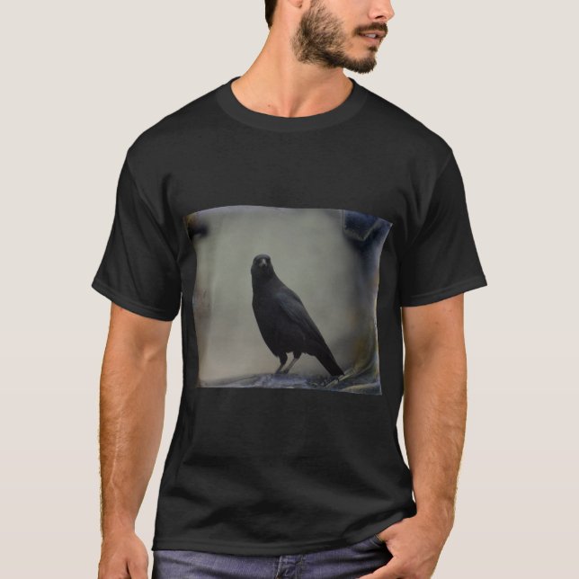 Camiseta Retrato De Um Corvo (Frente)