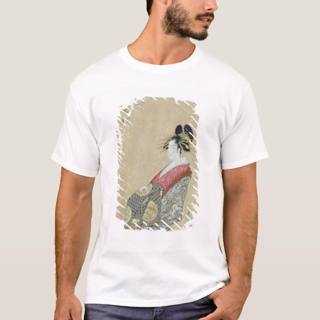 Camiseta Retrato de um courtesan novo (Frente)