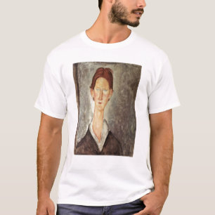 Camiseta Retrato de um estudante, c.1918-19