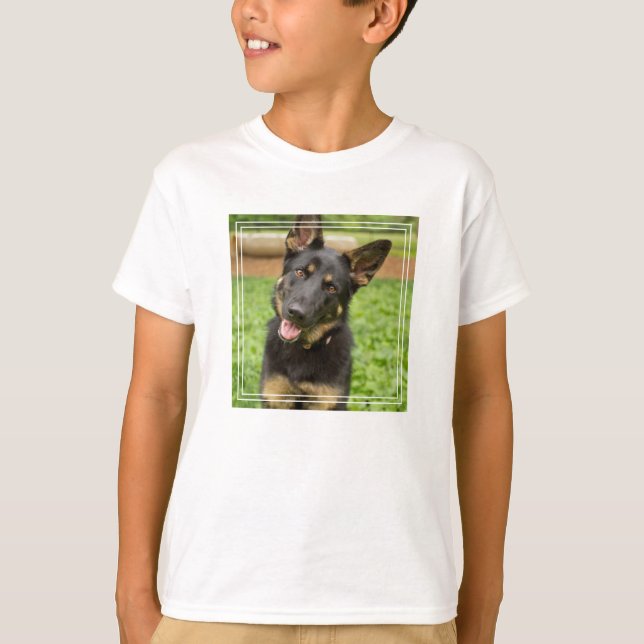 Camiseta Retrato de um German shepherd (Frente)