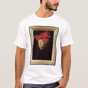 Camiseta Retrato de um homem, 1433 (óleo no carvalho) (vej