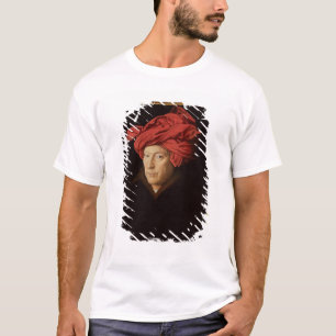 Camiseta Retrato de um homem, 1433 (óleo no carvalho) (vej