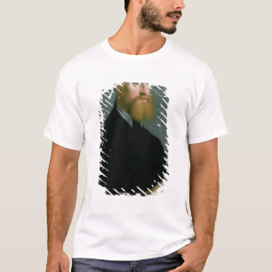 Camiseta Retrato de um homem com uma barba do gengibre