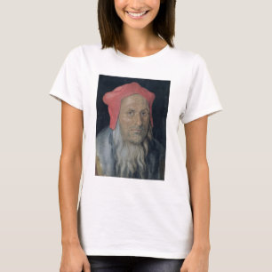Camiseta Retrato de um homem farpado em Red Hat, 1520 (óle