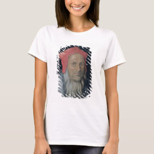 Camiseta Retrato de um homem farpado em Red Hat, 1520 (óle
