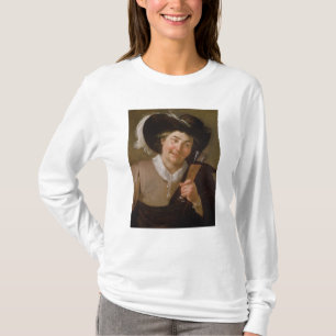 Camiseta Retrato de um homem que guardara um vidro de vinho