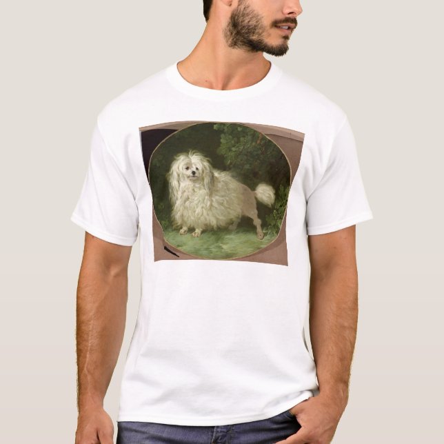 Camiseta Retrato de uma caniche (Frente)