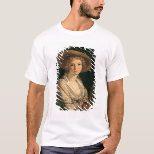 Camiseta Retrato de uma jovem mulher