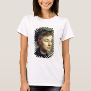 Camiseta Retrato de uma jovem mulher, 1867 de Edgar Degas