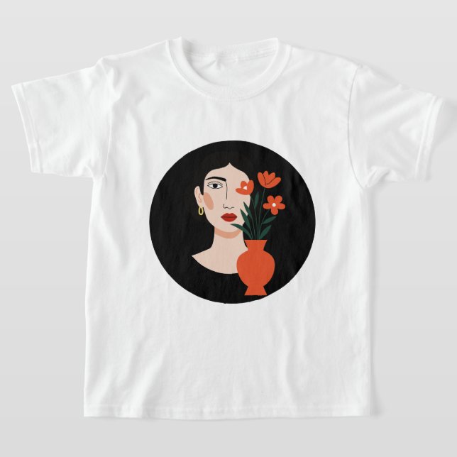 Camiseta Retrato de uma mulher (Postura )