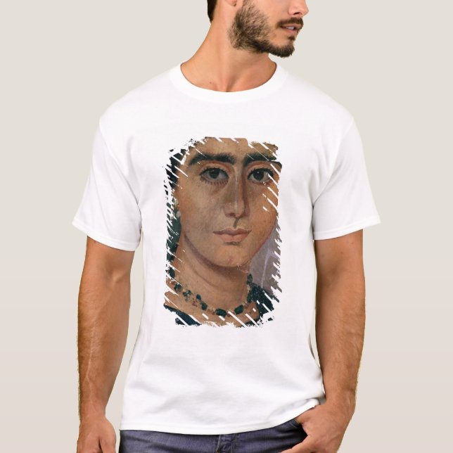 Camiseta Retrato de uma mulher, de Fayum, ø-4o século (Frente)