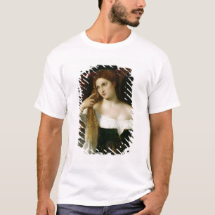 Camiseta Retrato de uma mulher em seu toalete, 1512-15