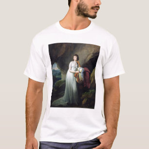 Camiseta Retrato de uma mulher em uma caverna
