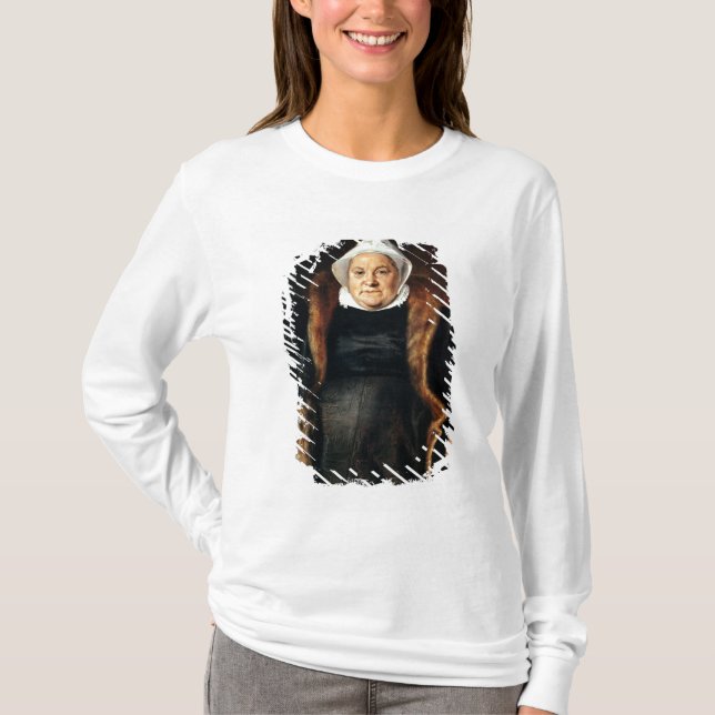 Camiseta Retrato de uma mulher idosa (Frente)